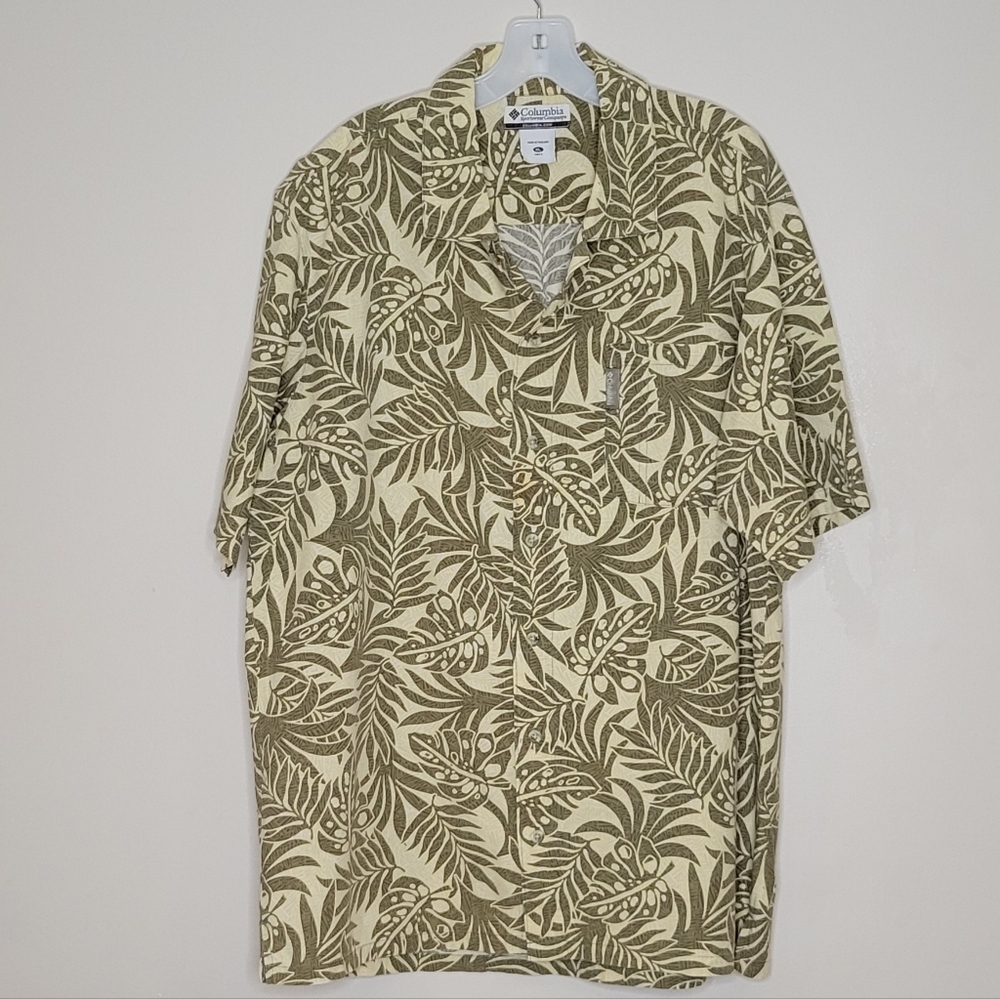 Men's Columbia Print Button Down Shirt XL